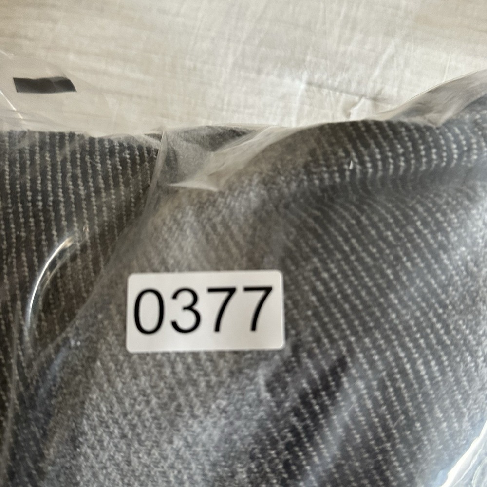 Y2K GAP Mens Standard Fit Button Up Size S Striped Gray Thick Canvas Collared - Picture 8 of 8
